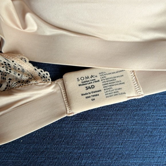 Soma Enbliss Luxe lace back bra.  34 D.  New without tags. - Picture 5 of 7